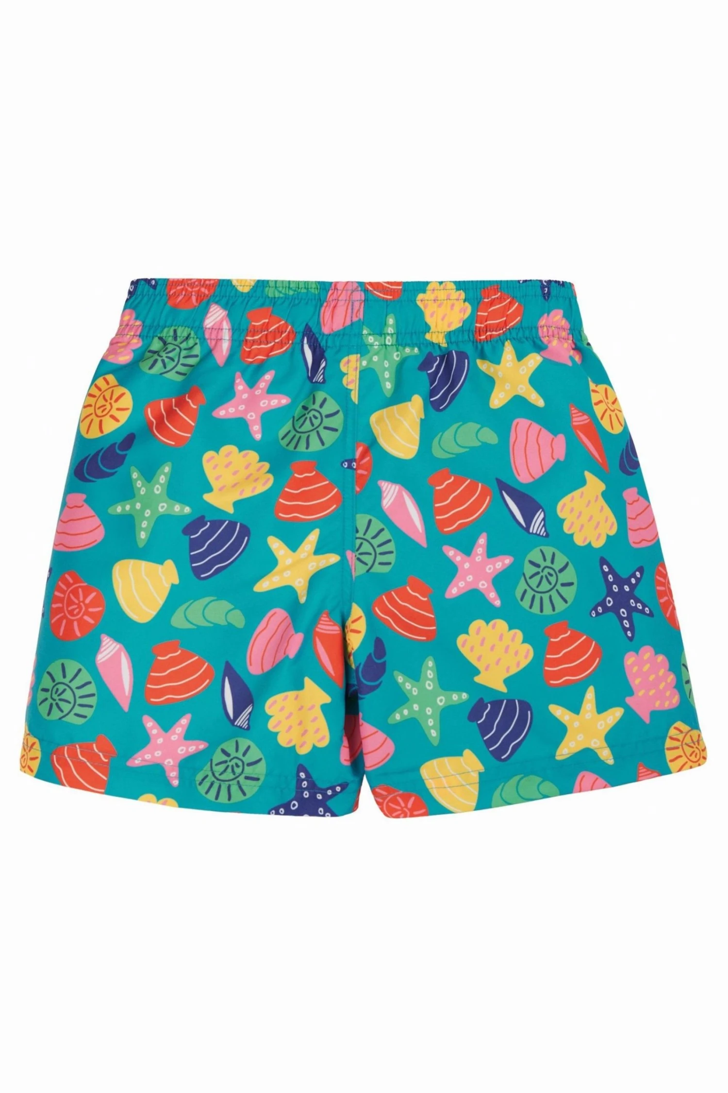 Frugi Blue Seashells UPF 50+ Recycled Board Shorts 4 Frugi Blue Seashells UPF 50+ Recycled Board Shorts - Image 2