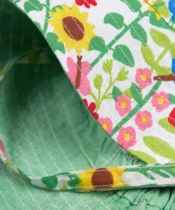 Frugi Green Reversible Floral Sun Hat -Wear Basics Store unnamed file 596 scaled