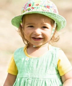 Frugi Green Reversible Floral Sun Hat -Wear Basics Store unnamed file 597 scaled