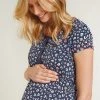 Frugi Navy Blue Organic Maternity And Nursing Nightie - Leopard -Wear Basics Store unnamed file 604