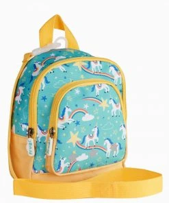 Frugi Aqua Blue Recycled Backpack With Reins - Unicorn -Wear Basics Store unnamed file 611 scaled