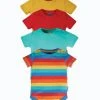Frugi Blue Organic Cotton Rainbow Short Sleeve Bodysuits 4 Pack 2 Frugi Blue Organic Cotton Rainbow Short Sleeve Bodysuits 4 Pack -Wear Basics Store unnamed file 623