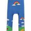 Frugi Organic Blue Farm Knitted Leggings