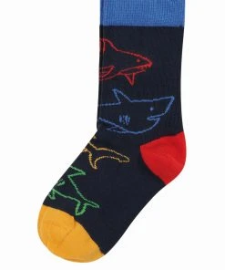 Frugi Blue Organic Super Soft Three Pack Socks - Sharks -Wear Basics Store unnamed file 643 scaled