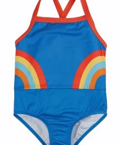 Frugi Blue Rainbow UPF 50+ Recycled Thea Swimsuit -Wear Basics Store unnamed file 647 scaled