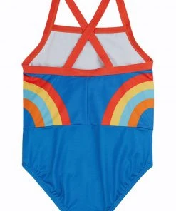 Frugi Blue Rainbow UPF 50+ Recycled Thea Swimsuit -Wear Basics Store unnamed file 648 scaled