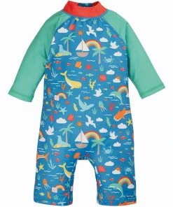 Frugi Blue Rainbow Sea Recycled UPF 50+ Sun Safe Suit -Wear Basics Store unnamed file 653 scaled