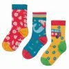 Frugi Organic Mermaid Rainbow Beach Socks 3 Pack
