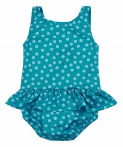 Frugi Blue Mermaid UPF 50+ Recycled Coral Swimsuit -Wear Basics Store unnamed file 684 scaled