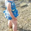 Frugi Blue Rainbow Sea Recycled UPF 50+ Coral Swimsuit