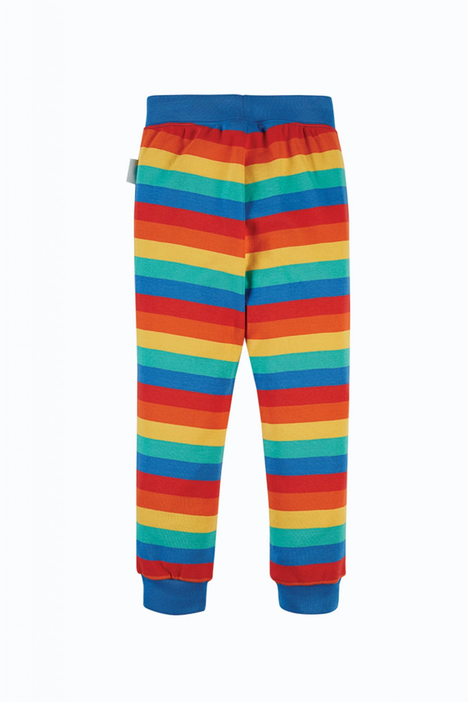Frugi Blue Organic Cotton Lightweight Rainbow Joggers 4 Frugi Blue Organic Cotton Lightweight Rainbow Joggers - Image 2