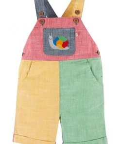 Frugi Natural Organic Rainbow Colourblock Dungarees -Wear Basics Store unnamed file 722