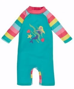 Frugi Blue Rainbow Mermaid UPF 50+ Recycled Little Sun Safe Suit -Wear Basics Store unnamed file 728