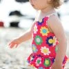 Frugi Pink Flower Power UPF 50+ Nappy Swimsuit -Wear Basics Store unnamed file 729