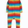 Frugi Red Organic Cotton Rainbow Stripe Footless Romper -Wear Basics Store unnamed file 735