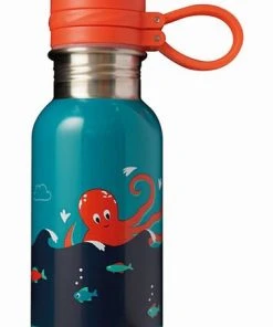Frugi Blue Octopus Splish Splash Steel Bottle -Wear Basics Store unnamed file 741