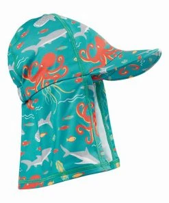 Frugi Blue Sea UPF 50+ Recycled Swim Legionnaires Hat