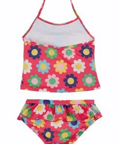 Frugi Pink Flower Power UPF 50+ Recycled Halterneck Tankini -Wear Basics Store unnamed file 772 scaled