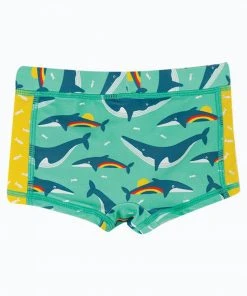 Frugi UPF 50+ Blue Rainbow Whales Kids Trunks -Wear Basics Store unnamed file 819 scaled