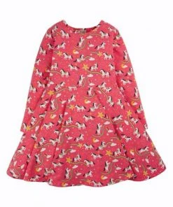 Frugi Organic Pink Unicorn Full Skirt Skater Dress -Wear Basics Store unnamed file 82