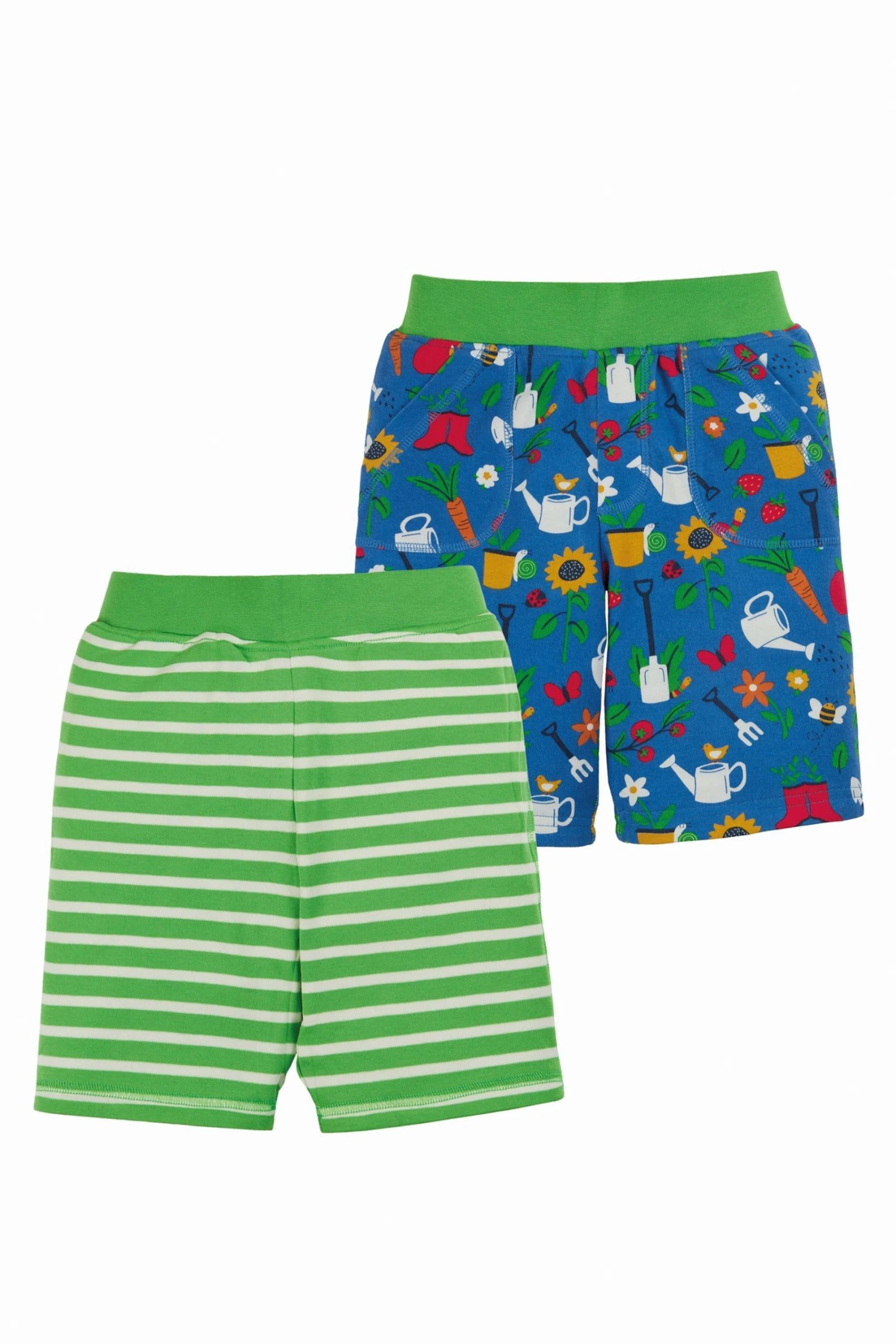 Frugi Green Organic The National Trust Garden Reversible Shorts 3 Frugi Green Organic The National Trust Garden Reversible Shorts