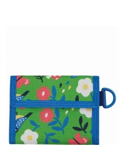 Frugi Green Floral Recycled Pack Penny Wallet