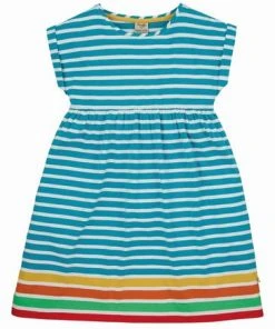 Frugi Blue Organic Rainbow Dress -Wear Basics Store unnamed file 86