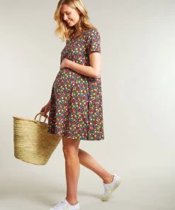Frugi Womens Blue Organic Natalie Floral Maternity Dress -Wear Basics Store unnamed file 92 scaled